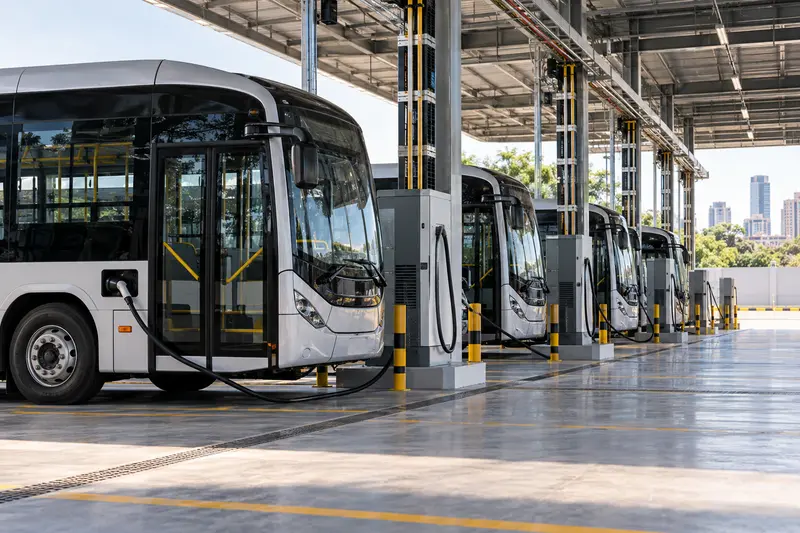Infraestrutura para carregadores de ônibus elétricos